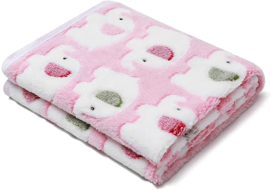 Cute Elephant Baby Blanket Newborn Swaddle Wrap Bedding Soft Warm Infant Quilt Coral Velvet Stroller Cover Babies Accessories