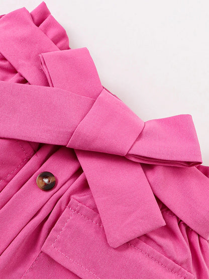 Ensemble Bébé Fille “Heart” – T-shirt + Bas Rose – Été (0–12 mois)