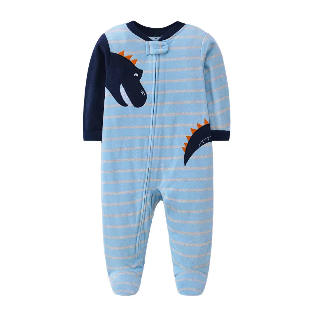 Pyjama Bébé Garçon en Coton – Combinaison Confort Printemps & Automne