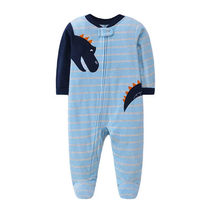 Pyjama Bébé Garçon en Coton – Combinaison Confort Printemps & Automne