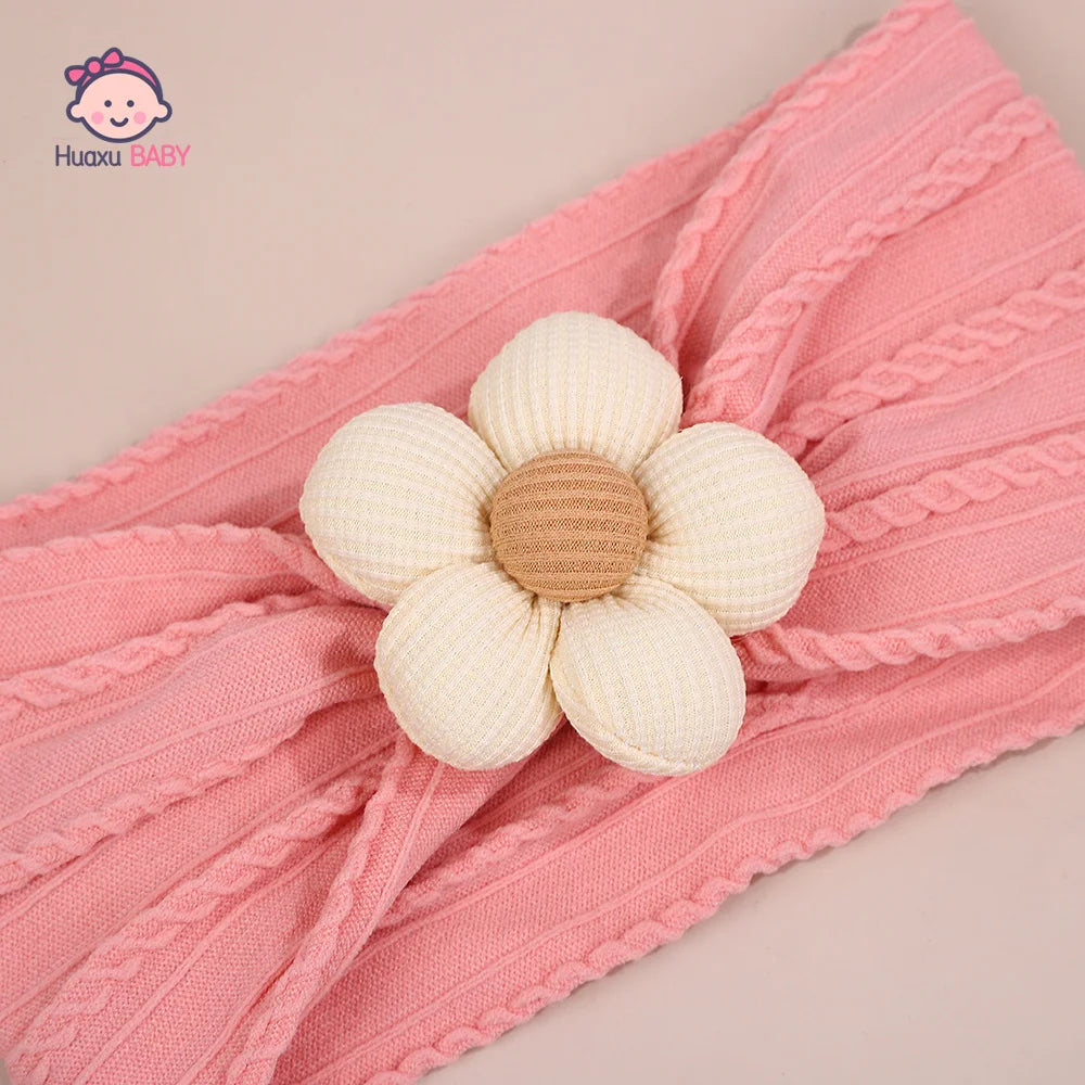 Ensemble Bébé Fille – Bandeau Fleur & Chaussettes Assorties