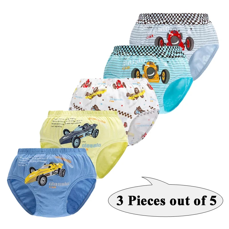 Lot de 3 Culottes Garçon en Coton Doux – Confort Petit Trésor