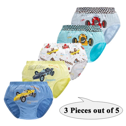 Lot de 3 Culottes Garçon en Coton Doux – Confort Petit Trésor