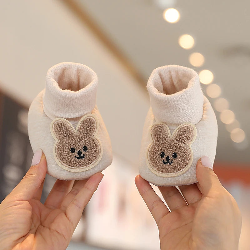 Chaussons Bébé Hiver Antidérapants – Semelle Souple Coton | Garçon & Fille