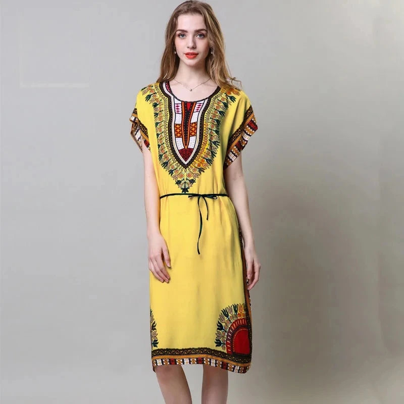 Robe de maternité bohème chic – Confort & élégance