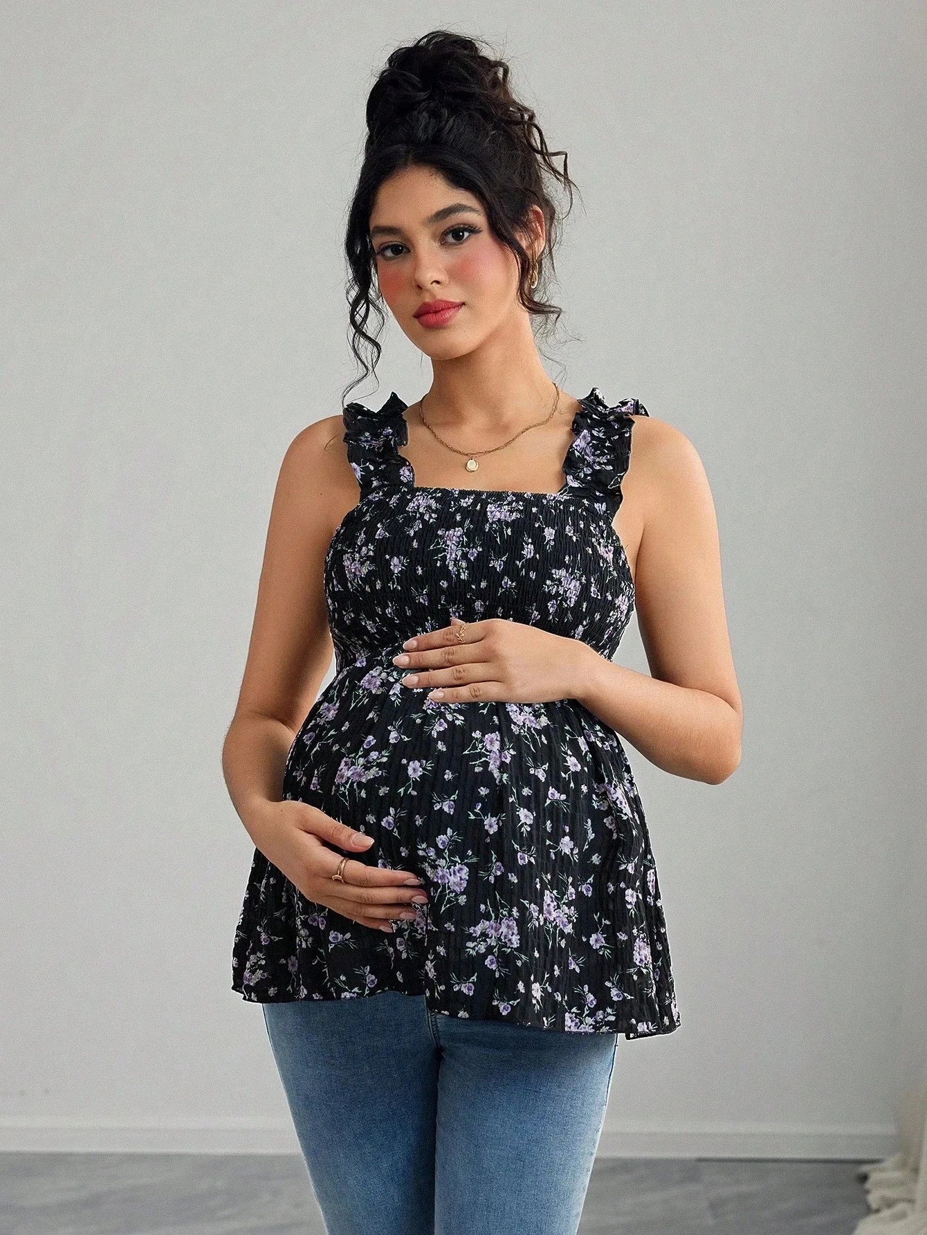 Haut de maternité léger et confortable – Camisole grossesse élégante avec soutien intégré | Collection Maman