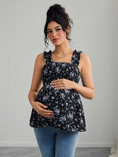 Haut de maternité léger et confortable – Camisole grossesse élégante avec soutien intégré | Collection Maman