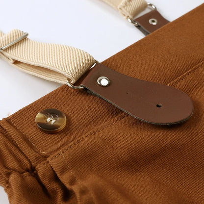 Ensemble bébé garçon vintage – Body, bretelles & pantalon (avec nœud papillon)