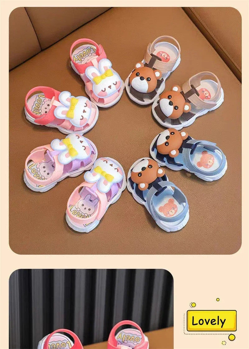 Sandales Enfant Antidérapantes Été – Confort & Motif Animal