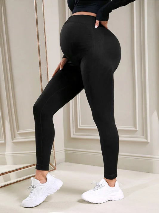 Legging Maternité Slim Stretch – Maintien Doux & Confort Absolu