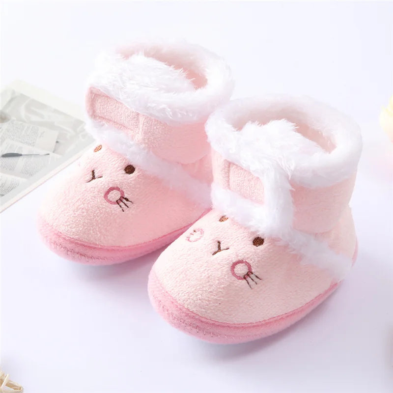Bottines d’Hiver Douces et Chaudes pour Nouveau-Né – Premiers Pas Bébé Fille & Garçon
