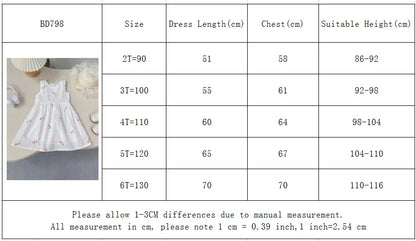 Robe Blanche Fille – Broderie Délicate – Été (4–6 ans)