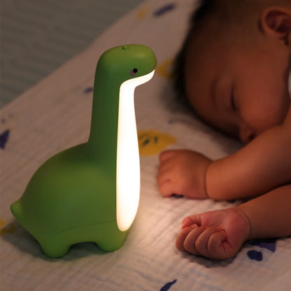Veilleuse Dinosaure Magique pour Enfants – Lampe de Nuit LED Rechargeable, Lumière Douce & Sécurisée