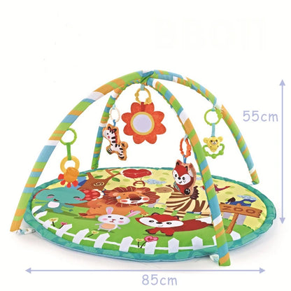 Tapis de Jeu Éveil Bébé avec Arche d’Activités – Confort & Motricité dès la Naissance