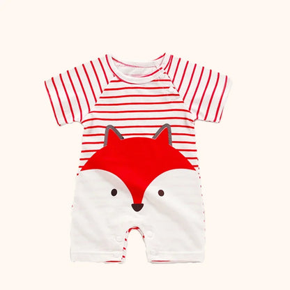 Vêtements pour nouveau-né garçon et fille, body en coton, barboteuse d'été à manches courtes, vêtements de nuit pour nourrissons et tout-petits