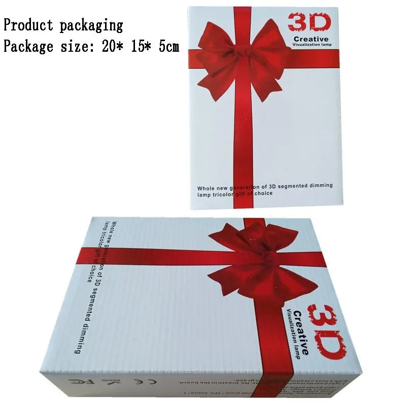 Veilleuse LED Acrylique 3D – Lampe de Chevet Décorative (Cadeau & Ambiance)