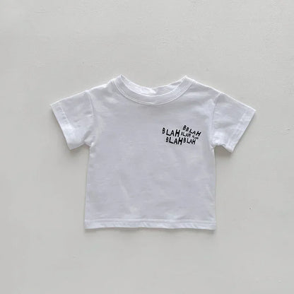 Ensemble bébé été 2 pièces – T-shirt en coton & salopette pantalon décontractée (0 à 3 ans)