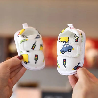 Sandales Bébé Premiers Pas – Semelle Souple & Motifs Animés (0–18 Mois)