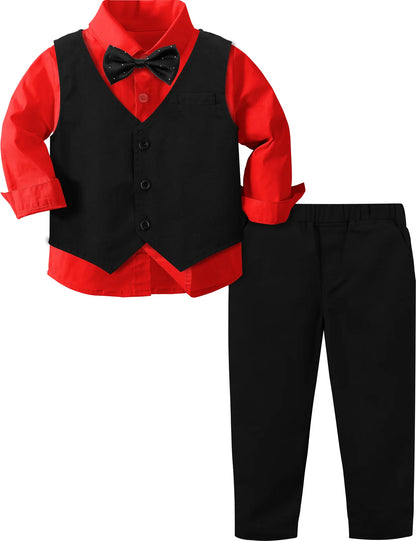 Ensemble de costumes pour bébés garçons, Blazer pour tout-petits, costumes de mariage pour nourrissons, tenue de baptême, smoking, ensembles de vêtements formels de noël pour enfants
