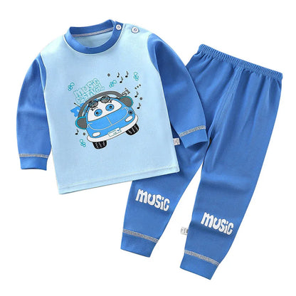 Ensemble de pyjamas en coton pour enfants, vêtements de nuit pour garçons et filles, vêtements de nuit pour enfants, vêtements de maison, vêtements de détente de dessin animé, automne et hiver