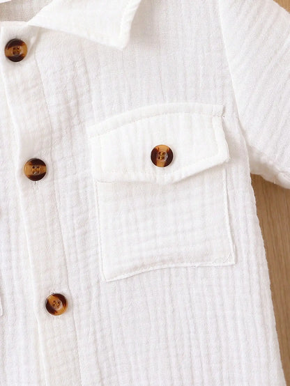 Barboteuse Bébé Chic en Coton – Combinaison Été Confortable Garçon (3 à 24 mois)