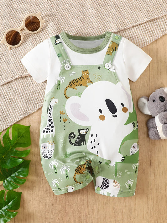 Combinaison Bébé Koala Imprimée – Tenue Décontractée 2 Pièces | Unisexe