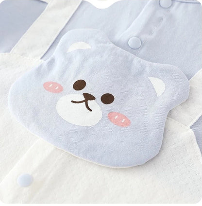 Combinaison d’été bébé garçon à manches courtes – Faux deux-pièces doux & élégant