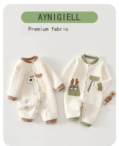 Combinaison Bébé Douillette en Coton – Chaleur & Confort pour Nouveau-né