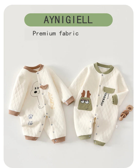 Combinaison Bébé Douillette en Coton – Chaleur & Confort pour Nouveau-né