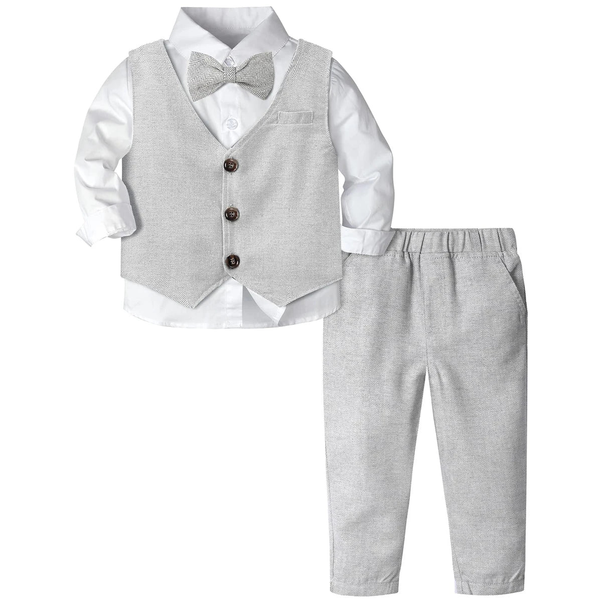 Ensemble de costumes pour bébés garçons, Blazer pour tout-petits, costumes de mariage pour nourrissons, tenue de baptême, smoking, ensembles de vêtements formels de noël pour enfants