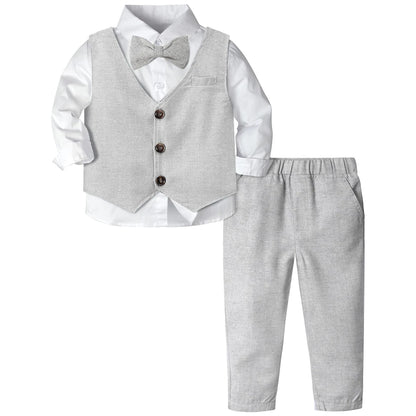 Ensemble de costumes pour bébés garçons, Blazer pour tout-petits, costumes de mariage pour nourrissons, tenue de baptême, smoking, ensembles de vêtements formels de noël pour enfants