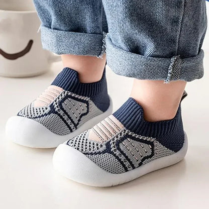 Chaussures Bébé Antidérapantes et Respirantes – Semelle Souple en Caoutchouc (0-4 ans)