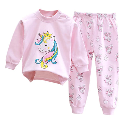 Ensemble pyjama bébé/enfant – Homewear doux – Motif cartoon – Confort quotidien