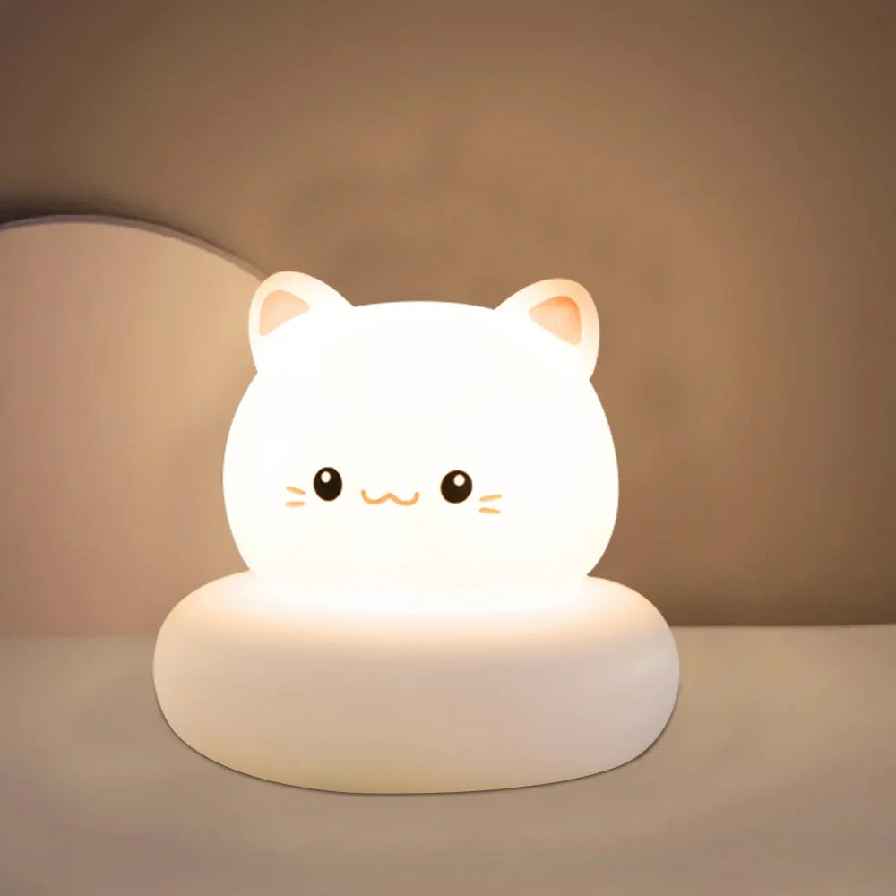Veilleuse Animaux Bébé – Lampe de Nuit Douce (Canard, Ours, Lapin, Chat)