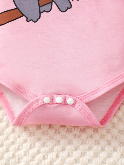 Ensemble Bébé Fille 3 Pièces “Koala” – Body + Pantalon + Bonnet | 0–18 Mois