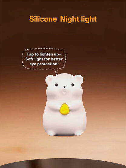 Veilleuse LED RGB Rechargable – Animaux Mignons (Tactile)