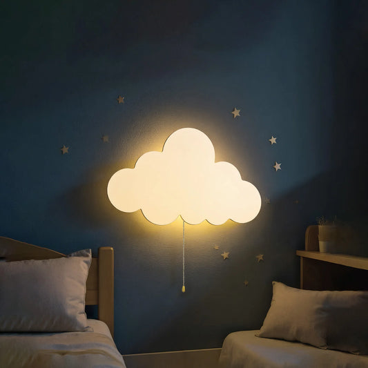 Veilleuse murale nuage – Applique décorative lumineuse pour chambre bébé et enfant