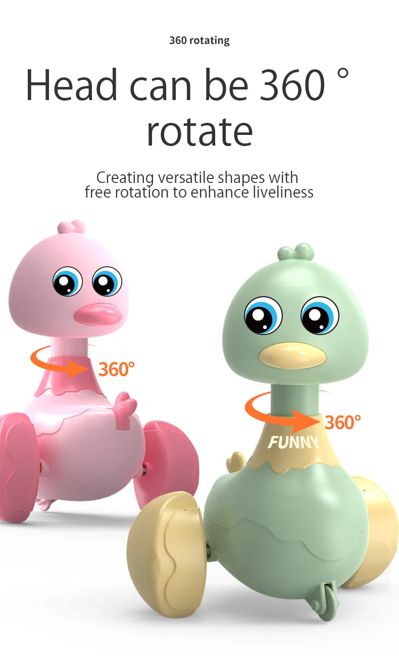 Jouet Éducatif Canard à Inertie – Véhicule à Presser pour l’Éveil des Tout-Petits