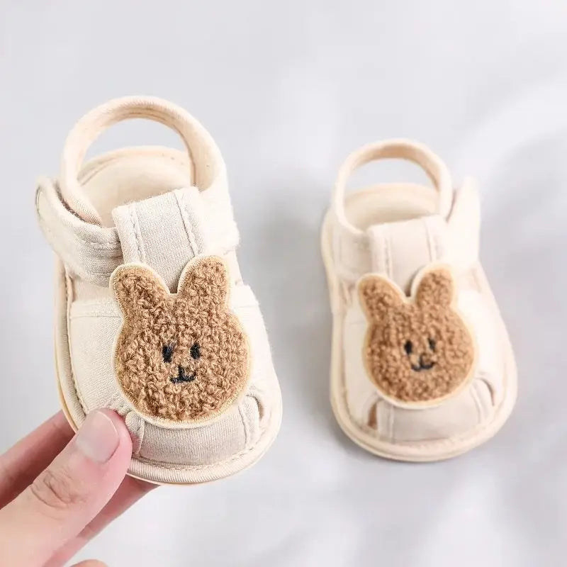 Sandales Bébé Premiers Pas – Semelle Souple & Motifs Animés (0–18 Mois)