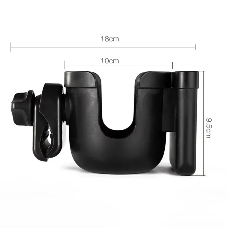 Porte-Gobelet Universel pour Poussette Bébé – Support pour Biberon, Bouteille et Téléphone