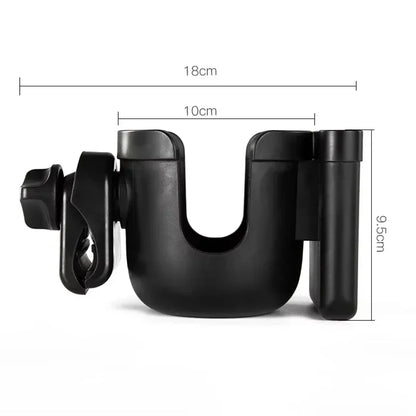 Porte-Gobelet Universel pour Poussette Bébé – Support pour Biberon, Bouteille et Téléphone