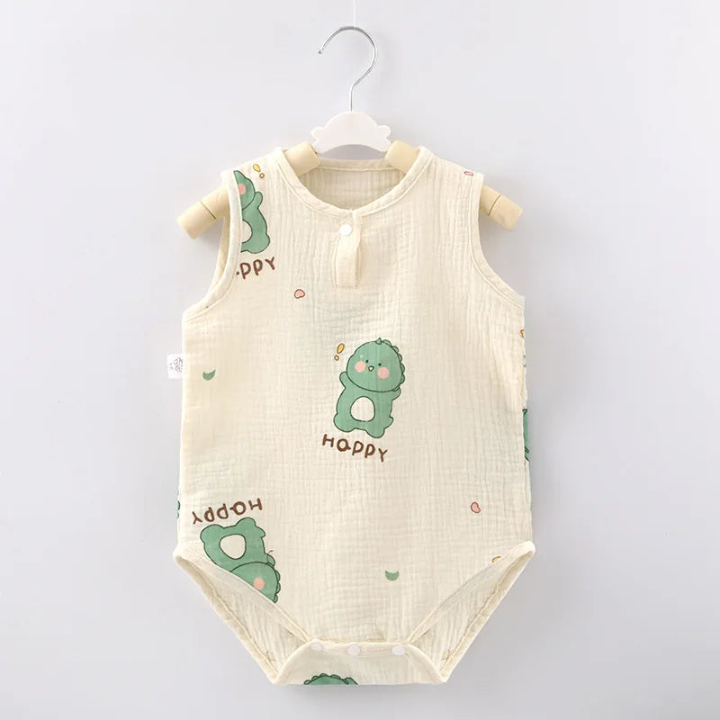 Barboteuse Bébé Coton Été – Body Léger Sans Manches