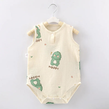 Barboteuse Bébé Coton Été – Body Léger Sans Manches