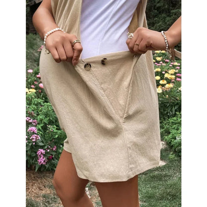 Salopette Short Maternité – Confort Léger Printemps/Été