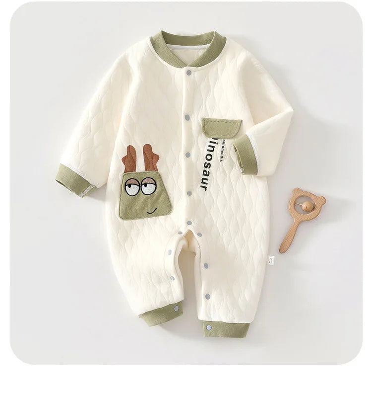 Combinaison Bébé Douillette en Coton – Chaleur & Confort pour Nouveau-né