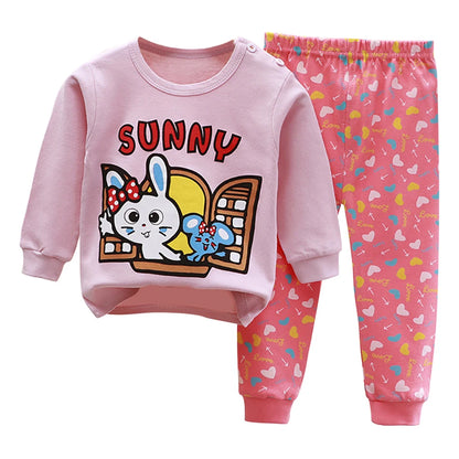 Ensemble pyjama bébé/enfant – Homewear doux – Motif cartoon – Confort quotidien