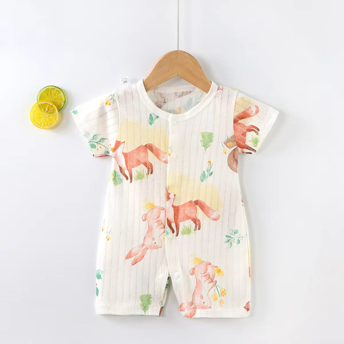 Barboteuse Bébé en Coton – Tenue Légère pour 0 à 12 Mois