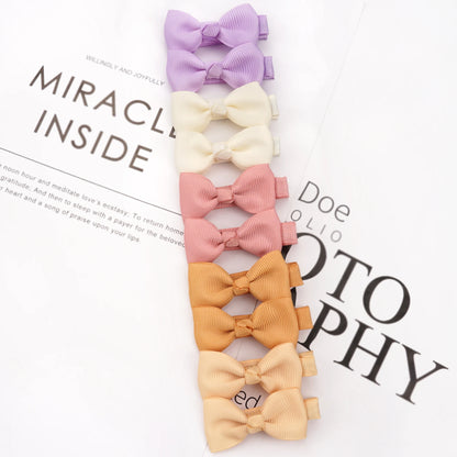10/20 Pcs Boutique Tiny Baby Bows Grosgrain 2" Hair Bows Non-Slip Full Lined Alligator Clips for Baby Girls Toddlers