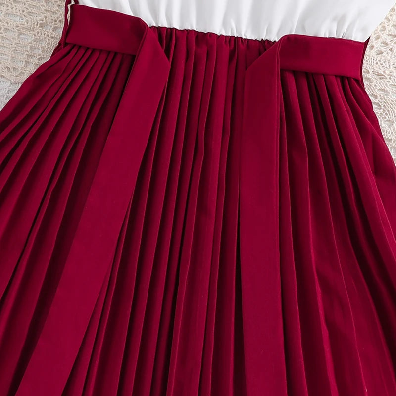 Ensemble chic jupe plissée – Style coréen (Fille)