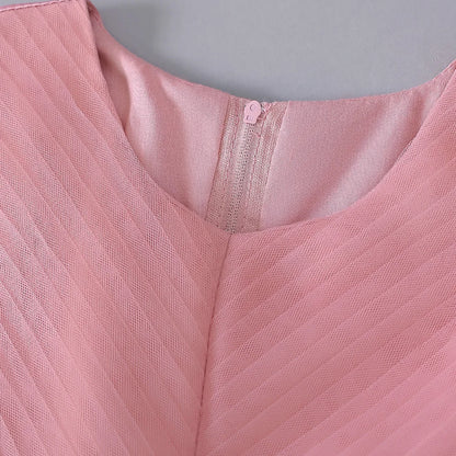 Robe Princesse Longue à Nœud Élégant – Cérémonie & Mariage pour Fille